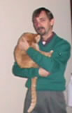 green V neck.