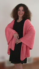 Lucia modeling shawl